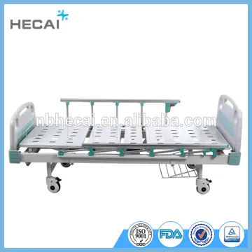 LS-MA184 manual hospital bed with ABS head and foot board