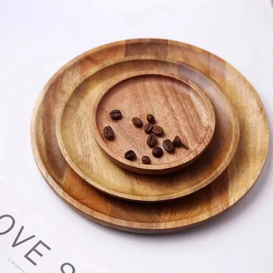 Stylish High-Value Wood Plate for Home and Restaurant Tableware4