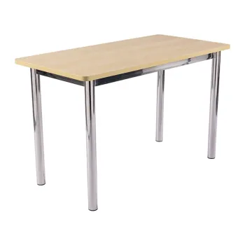 Modern Style Cafeteria Furniture: Laminate Metal Frame Wood Plywood Commercial Table with Iron Leg