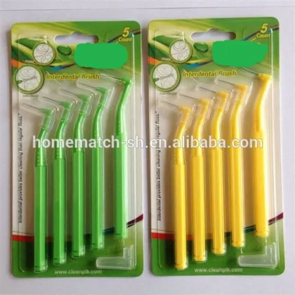 Angle Interdental Brush Toothpick, interproximal toothbrush