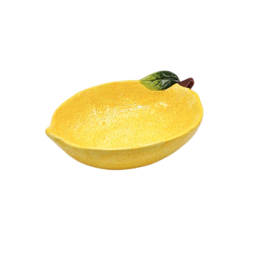 Cuenco de arroz con vajilla de limón