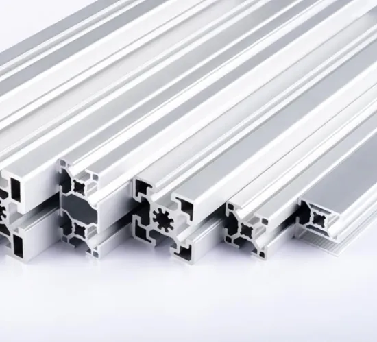 Industrial aluminum profiles for glass windows
