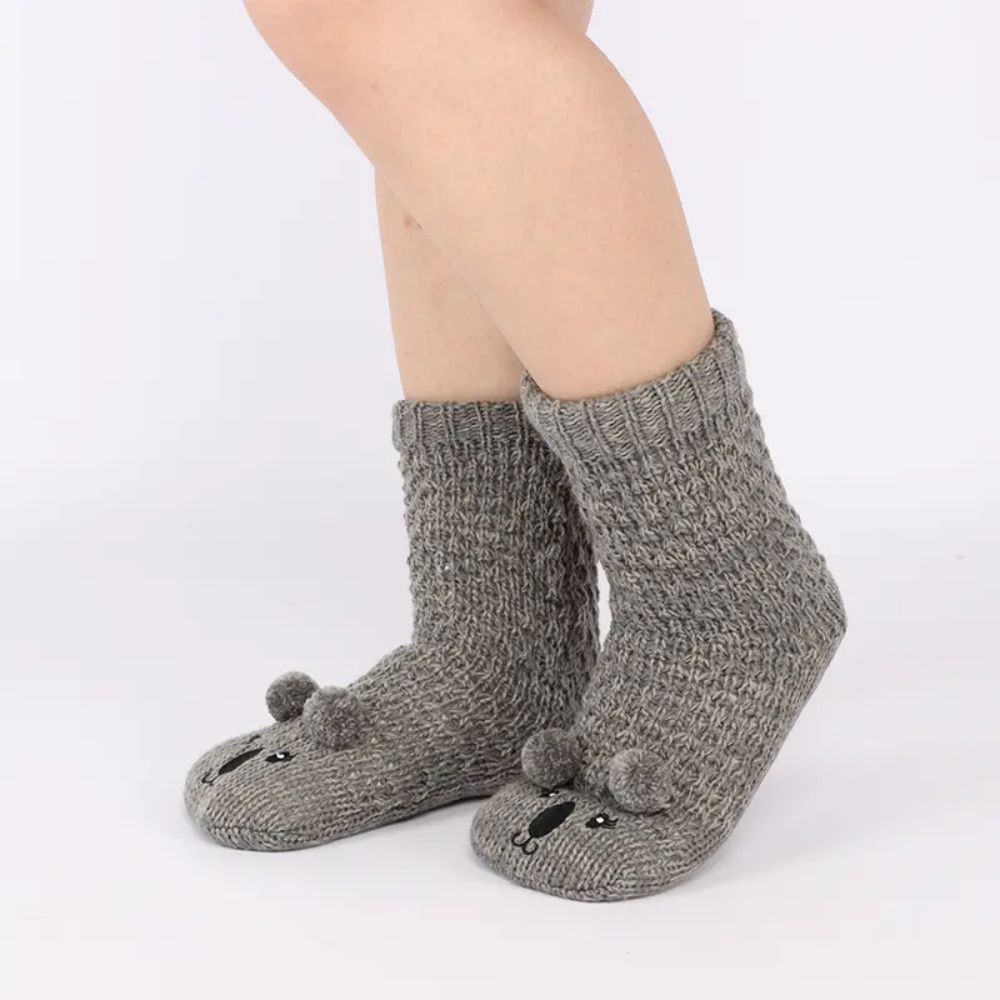 Emboridered Knitted Socks