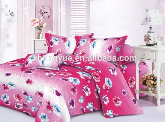 100% polyester microfiber pigment printed mattress fabric for bedding/home textile from China for mattress cover