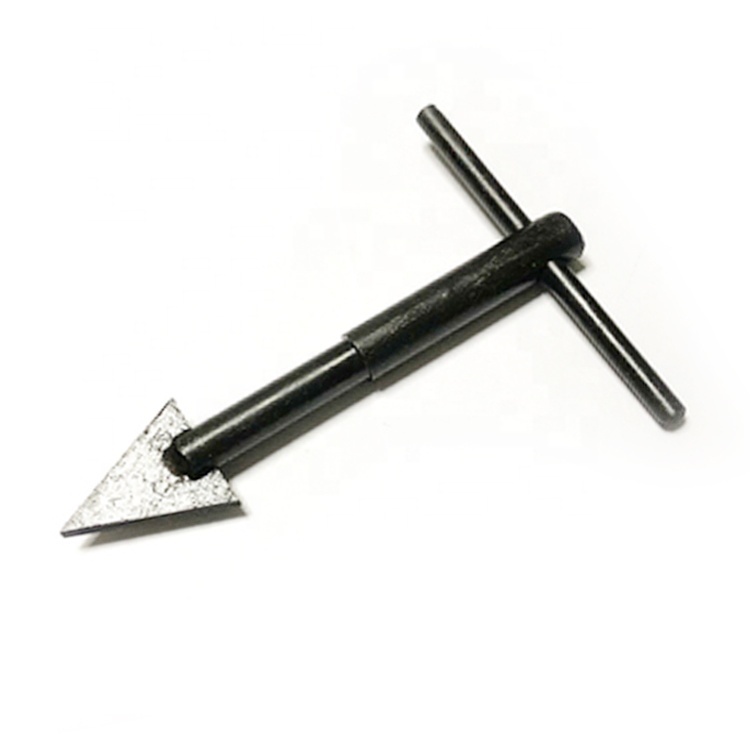Threaded insert extraction removal tool for removing damaged thread inserts