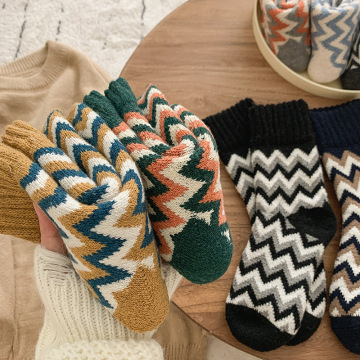Xiangyi Lovely Wool Socks - Thickened Warm Winter Mid Cut Socks Wholesale