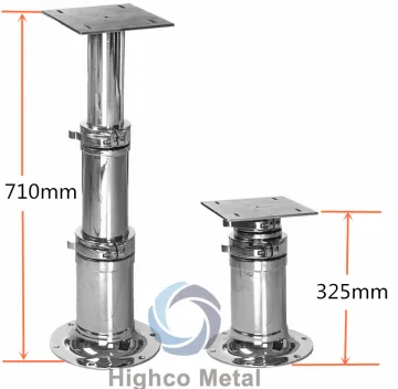 Stainless Steel Boat 3 Stages Table Pedestal
