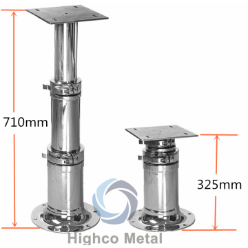 Pedestal de mesa de aço inoxidável para barco