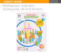 Plástico de venda quente 38PCS crianças brinquedo dominó blocos