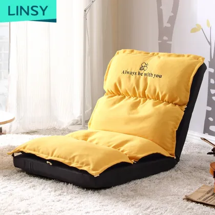 Linsy Yellow Fabric High Quality Lifestyle Sofa Bed