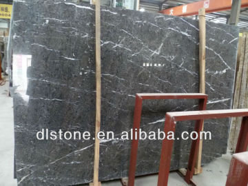 Hang Grey White Vein Marble Big Slab polished Low Price