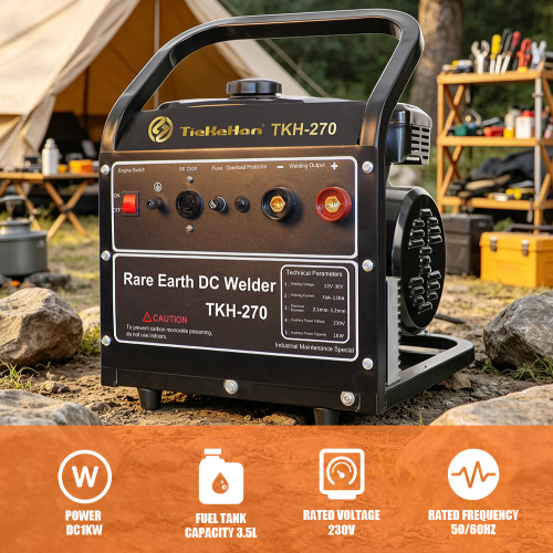 Generador de soldadura de CC portátil de tierras raras