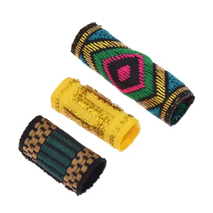 Hot selling national customs dreadlock beads fabric