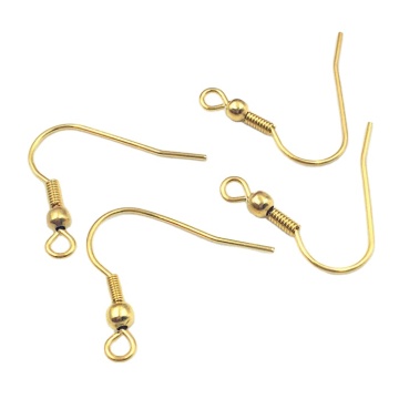 ゴールドメッキの無害なステンレス鋼イヤリングフィッシュフックスプリングで耳のワイヤー」は、「春付きの金メッキステンレス鋼イヤリングフィッシュフック」に短縮できます。