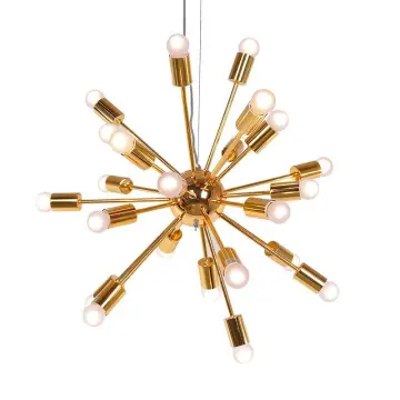 INSHINE Bright Gold Brass Aesthetically Pendant Light