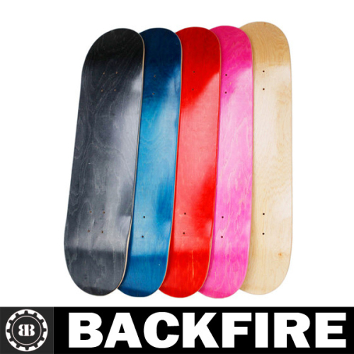 Backfire wholesale canadian maple blank skateboard decks Professional Leading Manufacturer