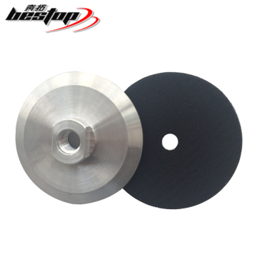 Tampon de support en aluminium plat de 4 pouces D100 mm avec 5/8 '' - 11 Fil