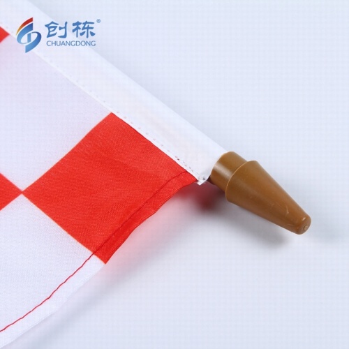 Custom Logo Polyester Croatia Hand Flag
