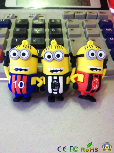 8GB New Arrival Yellow Minion PVC USB Flash Drive