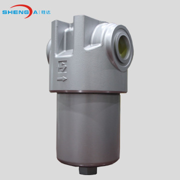 Low pressure hydraulic inline oil filter assembly aluminum