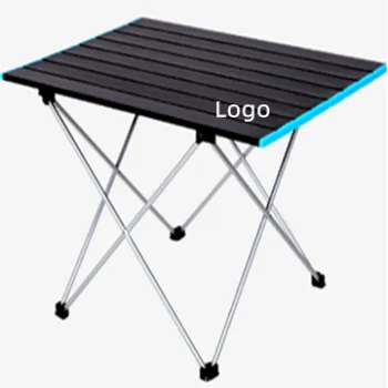 Portable Aluminum Picnic Table with Storage Bag for Camping