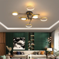 LEDER Flush Black Ceiling Lamp