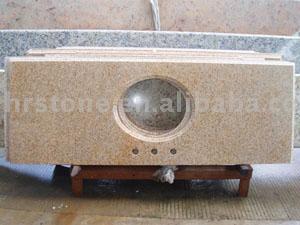 Light Emperador bathroom vanity top