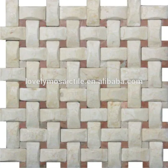 Building Tile And Glass Mix Nature Stone Mosaic For Sale