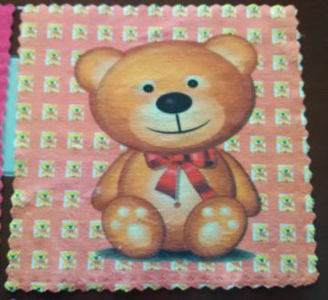 Microfiber Handkerchief Cartoon Printing Square Towel