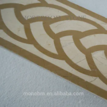 Chinese Factory Polished Spanish Marble Tiles Marble Skirting Door Marble Border Design Water Jet Design Border