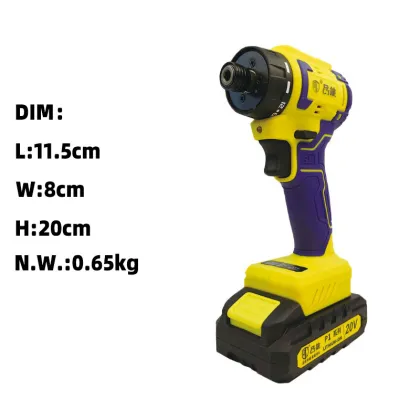 Pineng Cordless Drill Power Impact Drivers 20V 45N.m Electric Screwdriver - Factory Sale