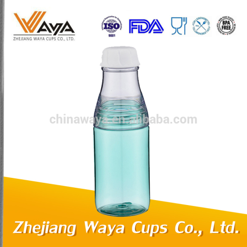 2015 500ml Clear Plastic Drinking Water Bottle With Screw Body, High