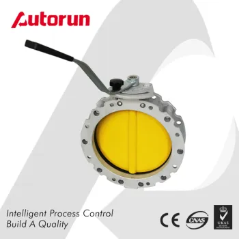 Wenzhou Supplier Manual Operation Powder Butterfly Valve