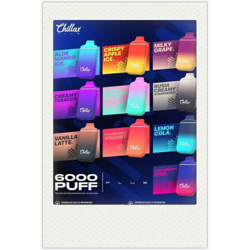 Chillax Plus 6000 Puffs Pod Pod 12ml