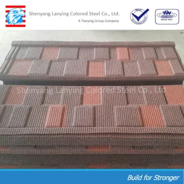popular classic colorful stone coated metal roofing tile