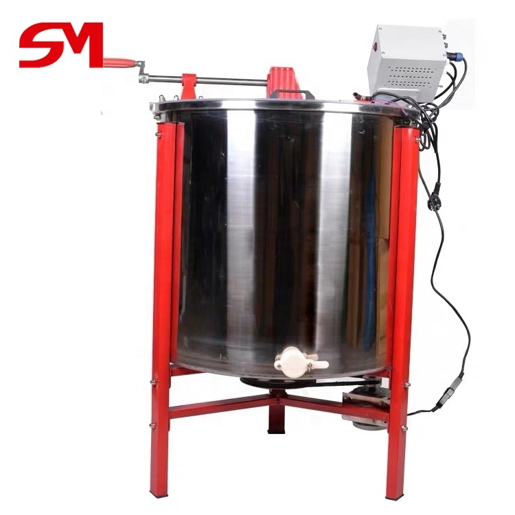 Stainless Steel 20 Frame Honey Extractor with 4 Frame Making Machine - Manual