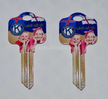 colorful high class brass door hotel car motor custom metal key blanks wholesale