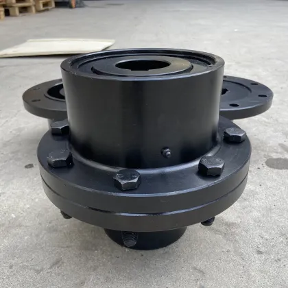 Curved Tooth Spline Steel Motor Shaft GIICL Coupling with Rexnord Sleeve and Elastomer Drum