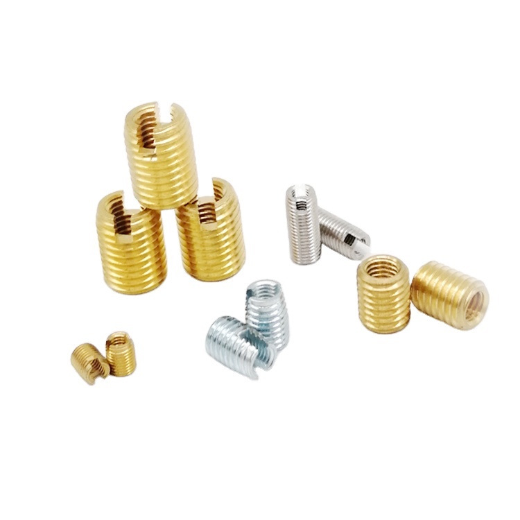 High Quality Steel Aluminum Self-Cutting Thread Insert Screw Fasteners M4 to M10 Self-Tapping Inserts 8mm Length Zinc Plated