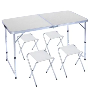 Korean BBQ Folding Table with Grill and Picnic Set