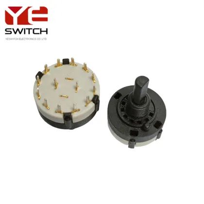 2 Pole 6 Positions PCB Mount Rotary Switch