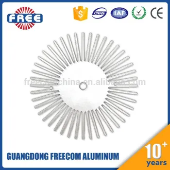 High quality aluminum extruded sunflower led heat sink extrusion aluminum profile manufacturer