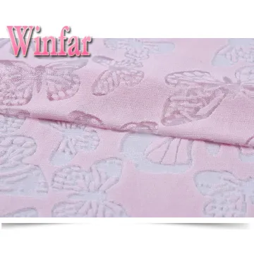 Jersey Polyester Cotton CVC Knit Print Burnout Fabric