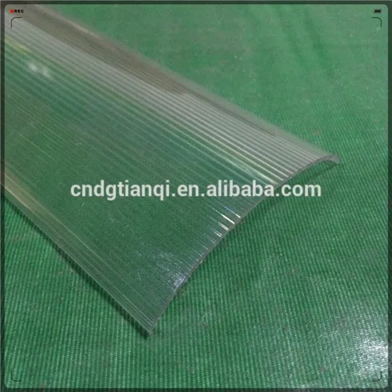 Plastic PC clear milky white stripe Customized size led light cover