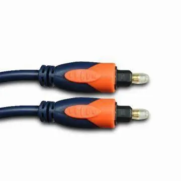 Plastic Optical Cables/Toslink Plug Optical Cables, Used for Computers, Speakers, Type Optical Fiber
