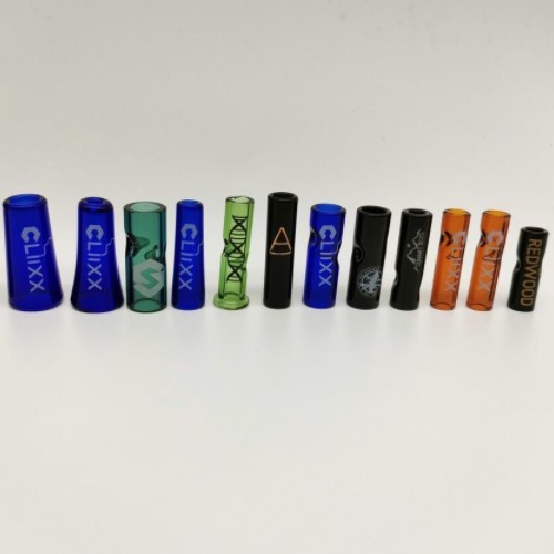 Glass Rolling Tips with Different Shape Custom size logo color glass smoking tips Manufactory