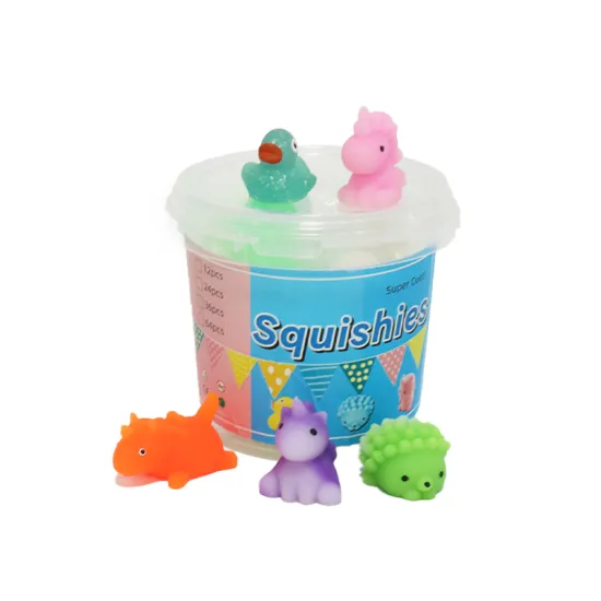 Cute Kawaii Rubber Mini Animal Squeeze Toys: A Variety of Designs for Stress Relief and Fidget Fun