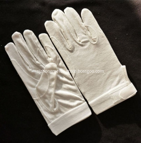 White Cotton Gloves for Marching Band