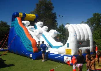 commercial outdoor big inflatable slide for kids
