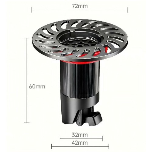 Robuster Abflusssiphon aus Edelstahl für Badezimmer